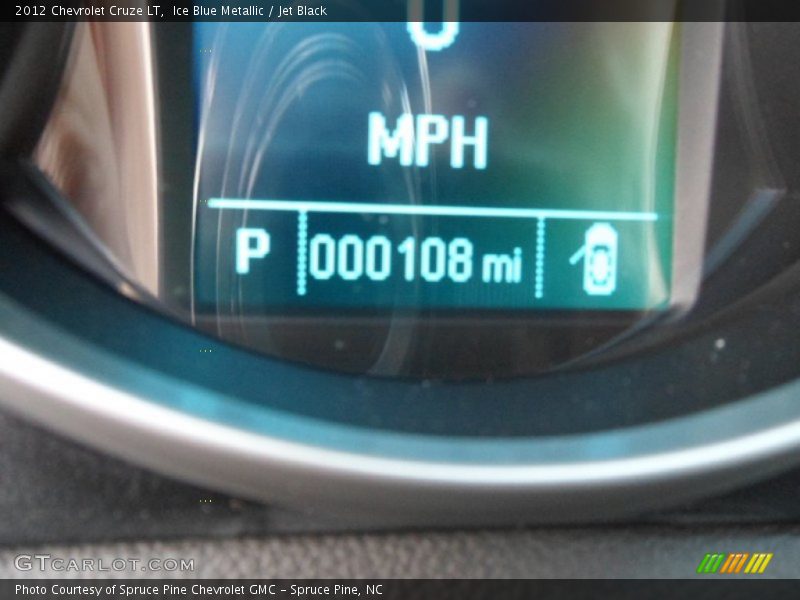 Ice Blue Metallic / Jet Black 2012 Chevrolet Cruze LT