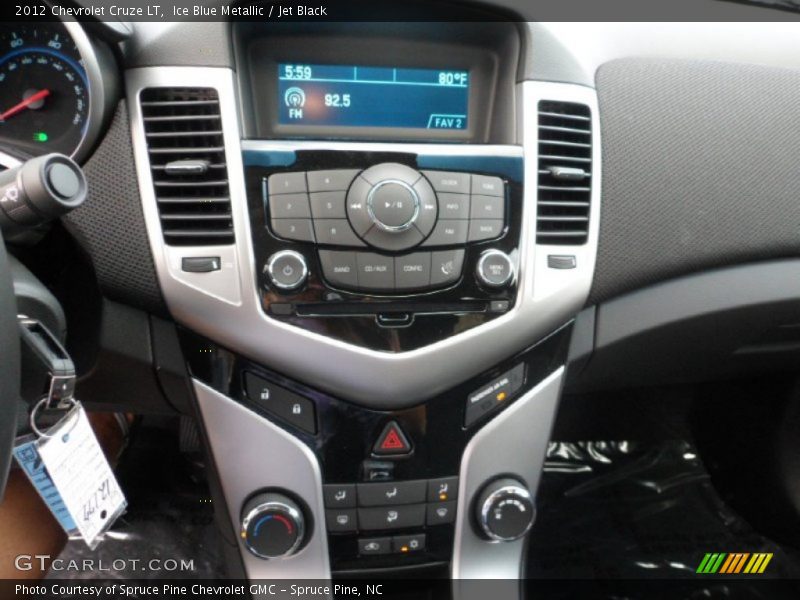 Ice Blue Metallic / Jet Black 2012 Chevrolet Cruze LT