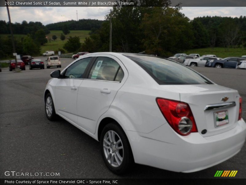 Summit White / Jet Black/Dark Titanium 2012 Chevrolet Sonic LT Sedan