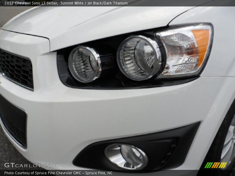 Summit White / Jet Black/Dark Titanium 2012 Chevrolet Sonic LT Sedan