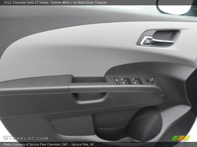 Summit White / Jet Black/Dark Titanium 2012 Chevrolet Sonic LT Sedan
