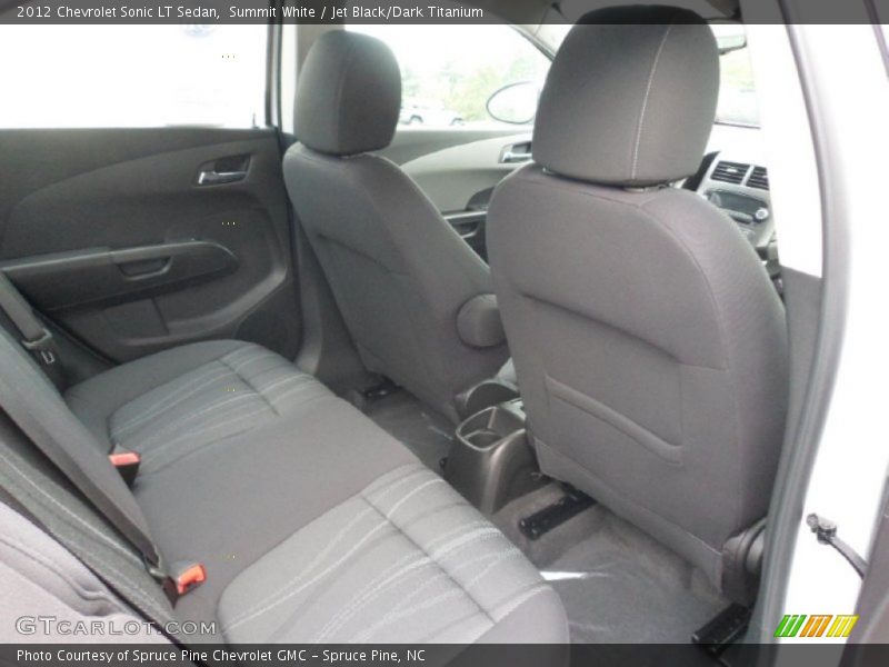 Summit White / Jet Black/Dark Titanium 2012 Chevrolet Sonic LT Sedan