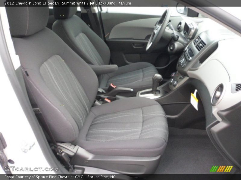 Summit White / Jet Black/Dark Titanium 2012 Chevrolet Sonic LT Sedan