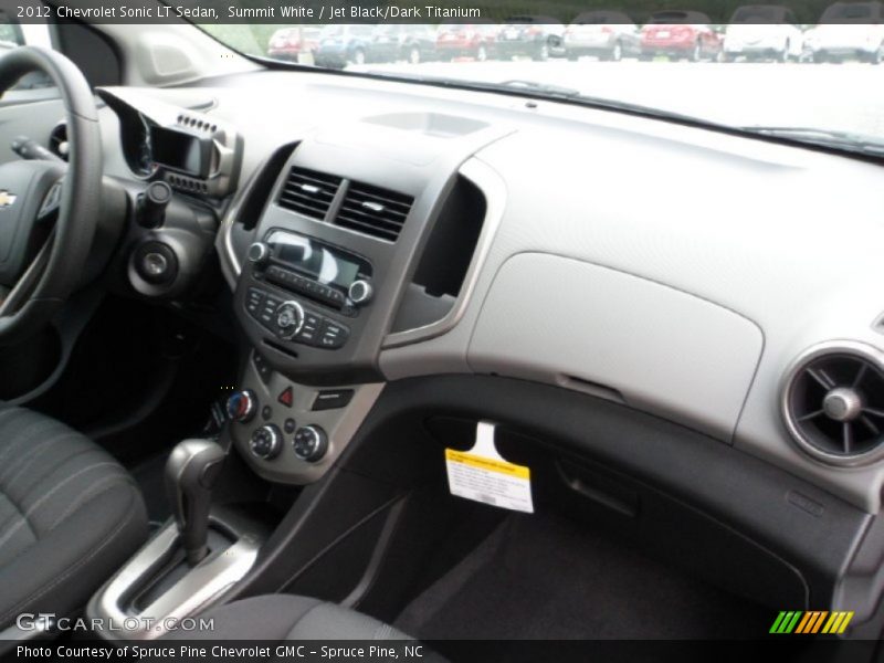 Summit White / Jet Black/Dark Titanium 2012 Chevrolet Sonic LT Sedan