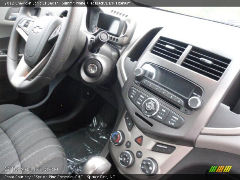 Summit White / Jet Black/Dark Titanium 2012 Chevrolet Sonic LT Sedan