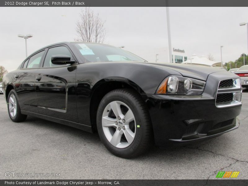 Pitch Black / Black 2012 Dodge Charger SE