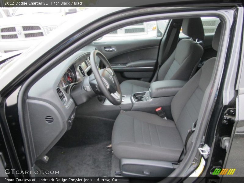 Pitch Black / Black 2012 Dodge Charger SE