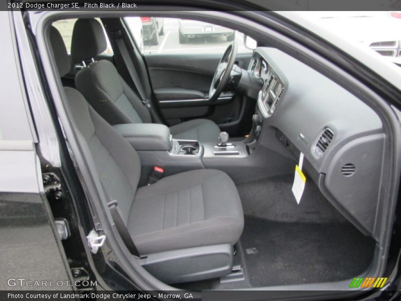 Pitch Black / Black 2012 Dodge Charger SE