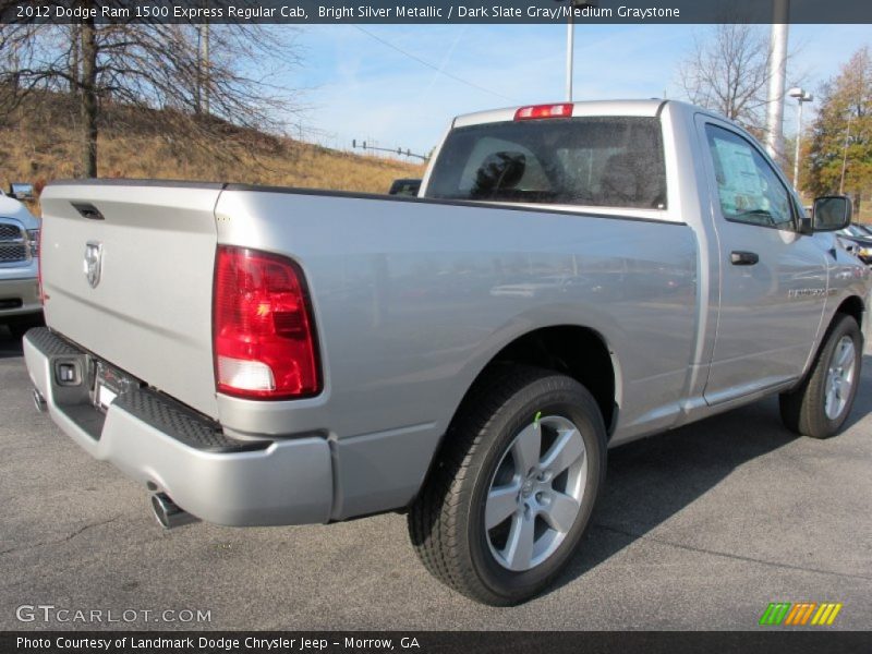 Bright Silver Metallic / Dark Slate Gray/Medium Graystone 2012 Dodge Ram 1500 Express Regular Cab