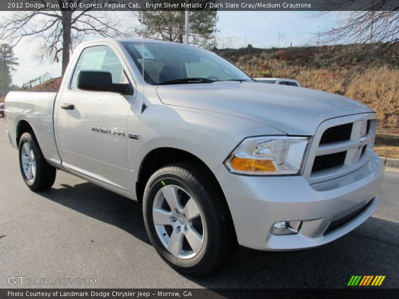 Bright Silver Metallic / Dark Slate Gray/Medium Graystone 2012 Dodge Ram 1500 Express Regular Cab