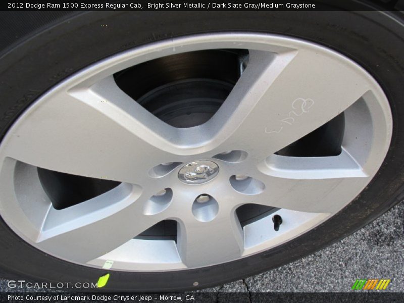 Bright Silver Metallic / Dark Slate Gray/Medium Graystone 2012 Dodge Ram 1500 Express Regular Cab