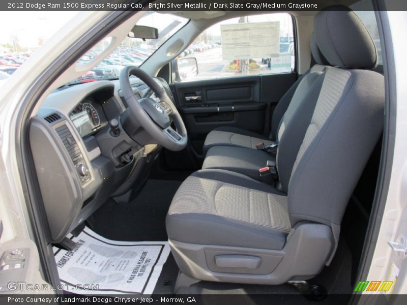 Bright Silver Metallic / Dark Slate Gray/Medium Graystone 2012 Dodge Ram 1500 Express Regular Cab