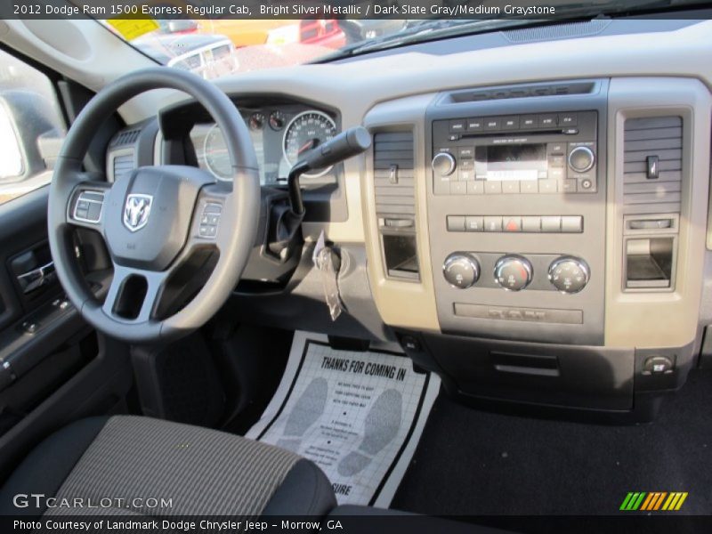 Bright Silver Metallic / Dark Slate Gray/Medium Graystone 2012 Dodge Ram 1500 Express Regular Cab