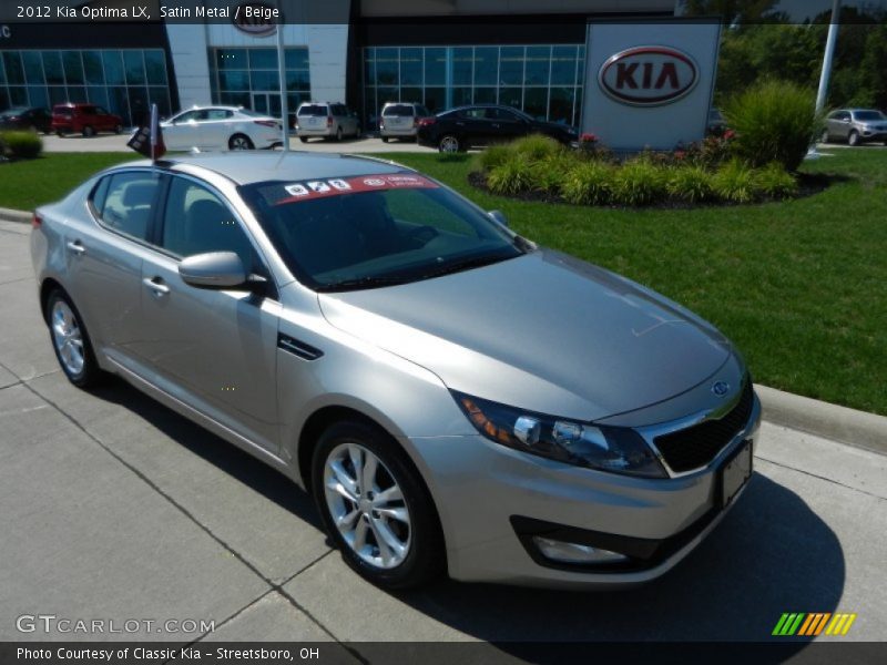 Satin Metal / Beige 2012 Kia Optima LX