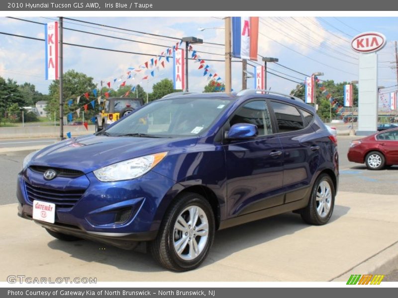 Iris Blue / Taupe 2010 Hyundai Tucson GLS AWD