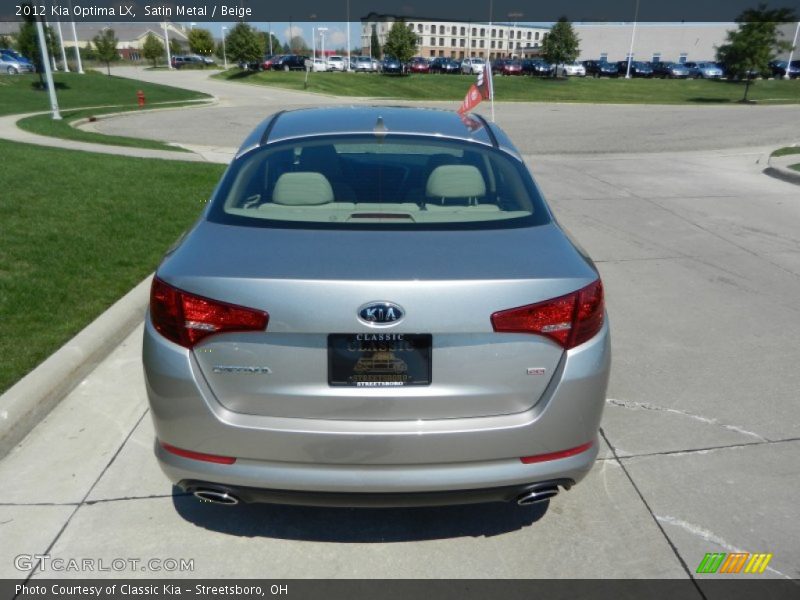 Satin Metal / Beige 2012 Kia Optima LX