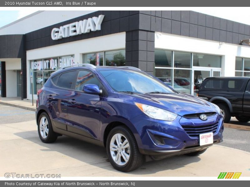 Iris Blue / Taupe 2010 Hyundai Tucson GLS AWD