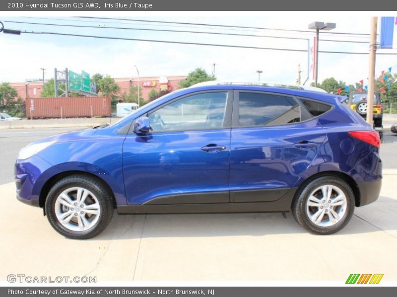 Iris Blue / Taupe 2010 Hyundai Tucson GLS AWD