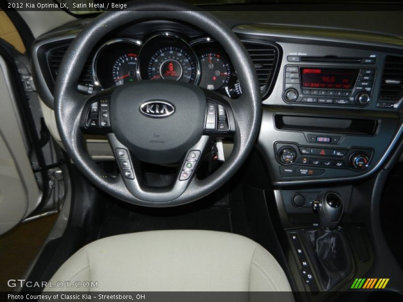 Satin Metal / Beige 2012 Kia Optima LX