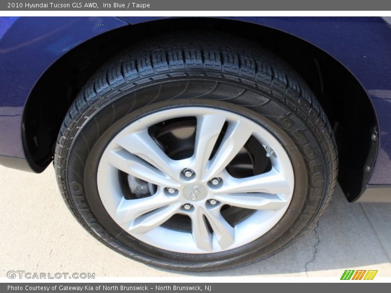 Iris Blue / Taupe 2010 Hyundai Tucson GLS AWD