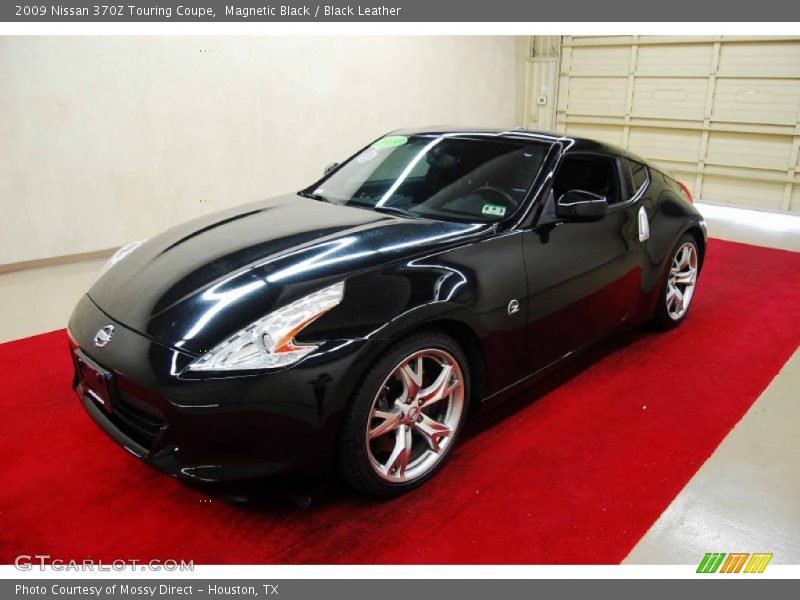 Magnetic Black / Black Leather 2009 Nissan 370Z Touring Coupe