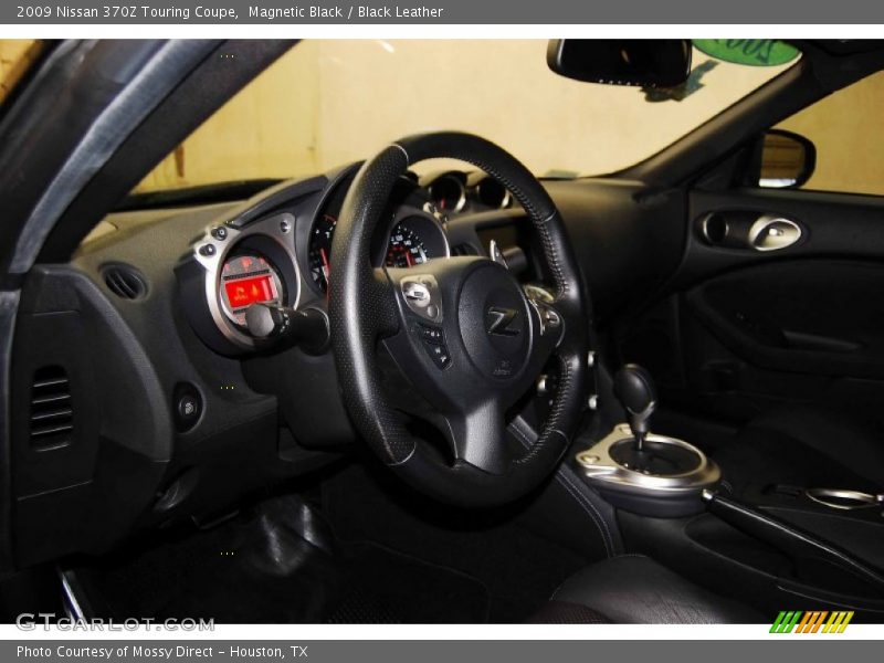 Magnetic Black / Black Leather 2009 Nissan 370Z Touring Coupe