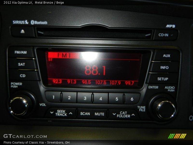 Metal Bronze / Beige 2012 Kia Optima LX