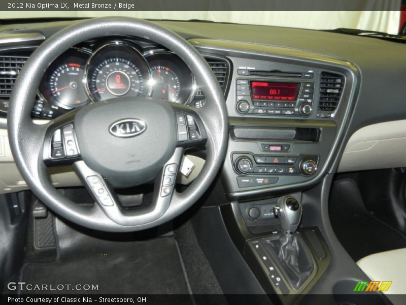 Metal Bronze / Beige 2012 Kia Optima LX