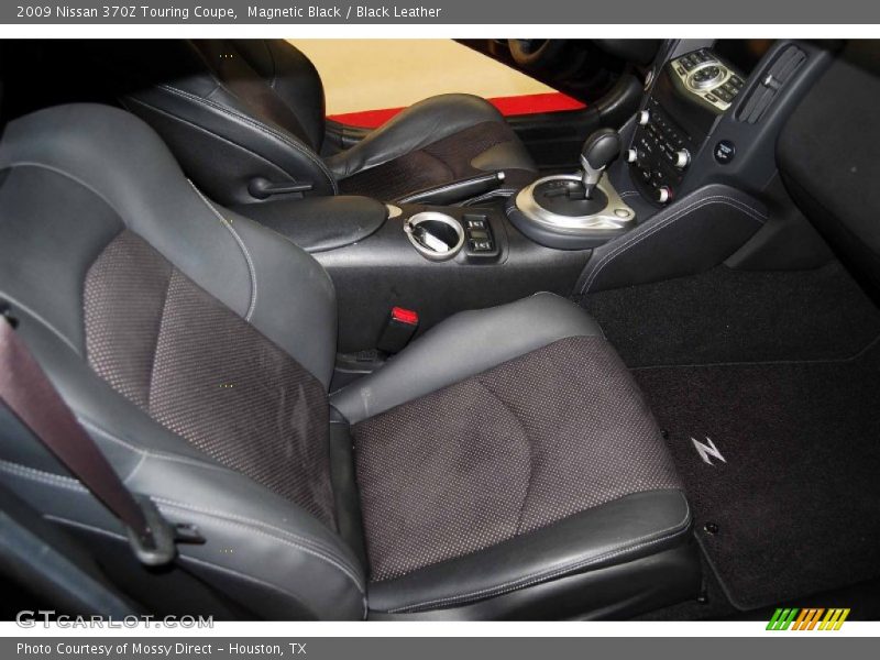 Magnetic Black / Black Leather 2009 Nissan 370Z Touring Coupe