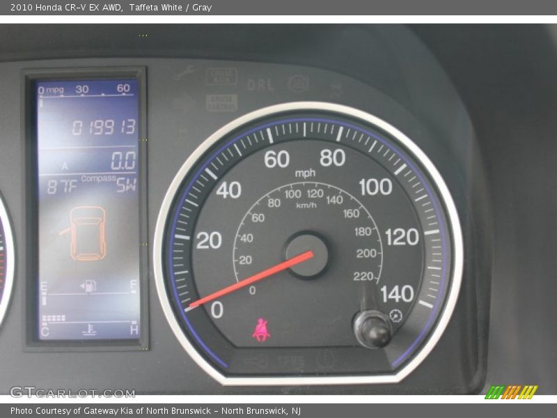Taffeta White / Gray 2010 Honda CR-V EX AWD