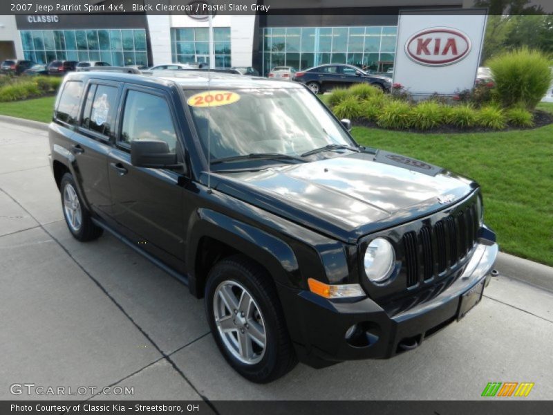 Black Clearcoat / Pastel Slate Gray 2007 Jeep Patriot Sport 4x4