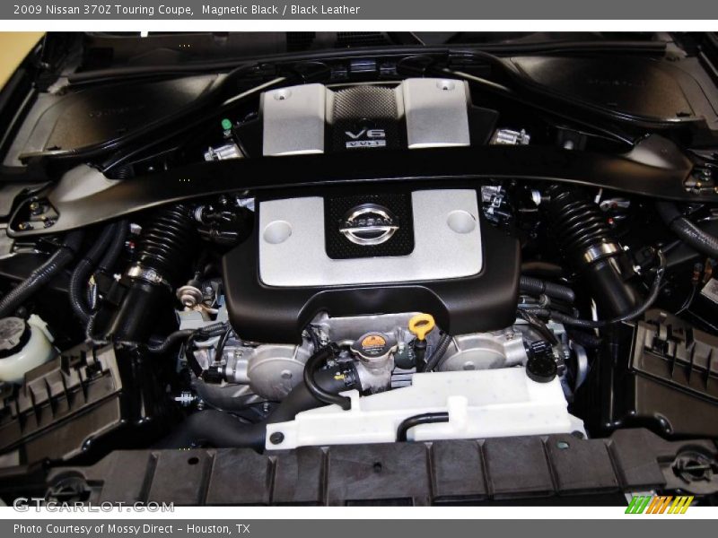 Magnetic Black / Black Leather 2009 Nissan 370Z Touring Coupe