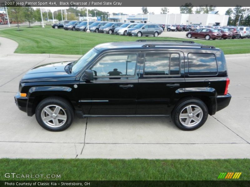 Black Clearcoat / Pastel Slate Gray 2007 Jeep Patriot Sport 4x4