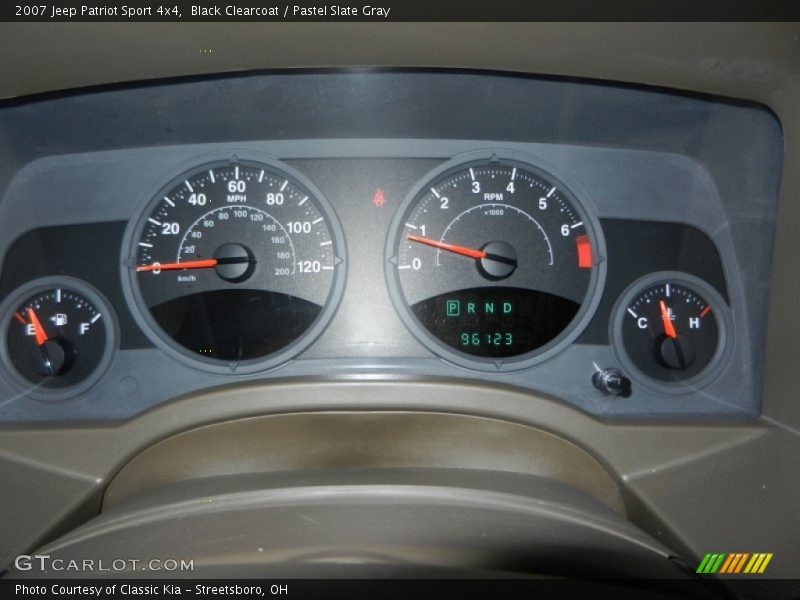 Black Clearcoat / Pastel Slate Gray 2007 Jeep Patriot Sport 4x4