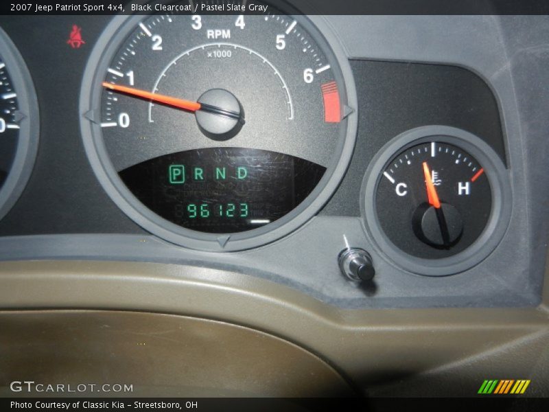 Black Clearcoat / Pastel Slate Gray 2007 Jeep Patriot Sport 4x4