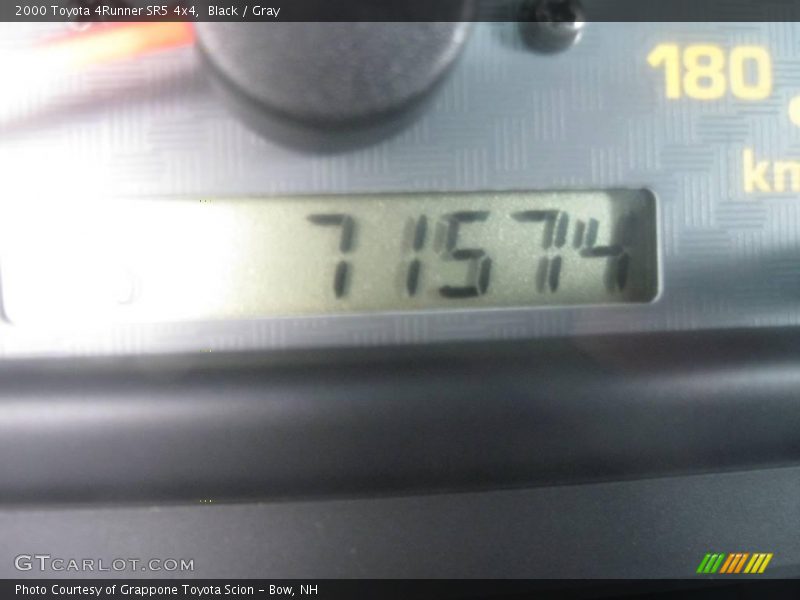 Black / Gray 2000 Toyota 4Runner SR5 4x4