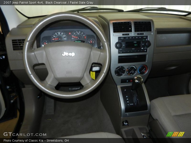 Black Clearcoat / Pastel Slate Gray 2007 Jeep Patriot Sport 4x4