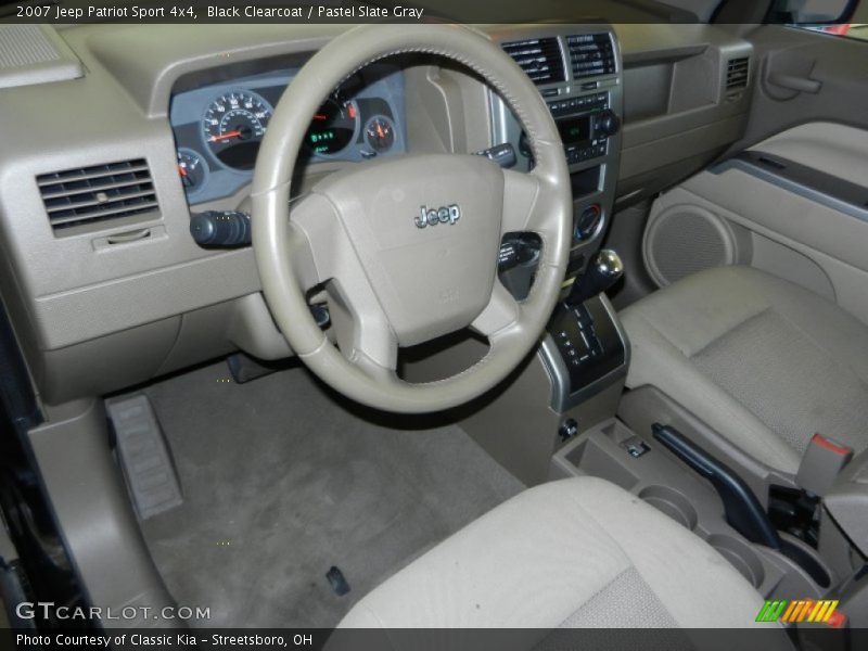 Black Clearcoat / Pastel Slate Gray 2007 Jeep Patriot Sport 4x4