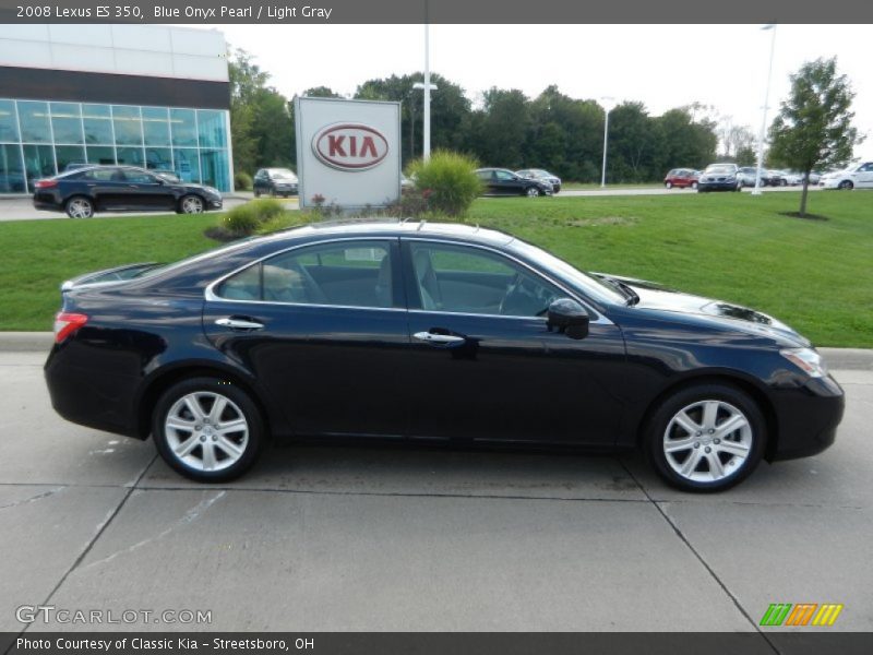 Blue Onyx Pearl / Light Gray 2008 Lexus ES 350