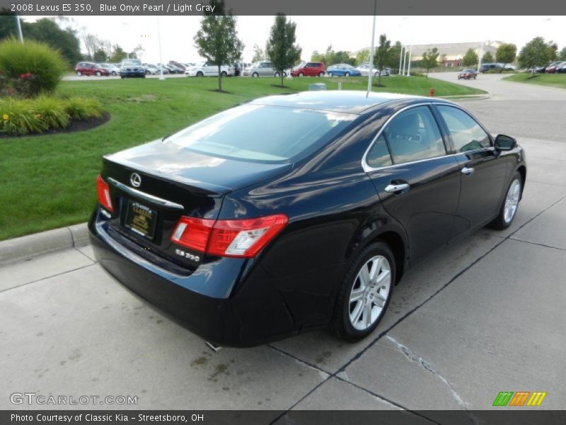 Blue Onyx Pearl / Light Gray 2008 Lexus ES 350