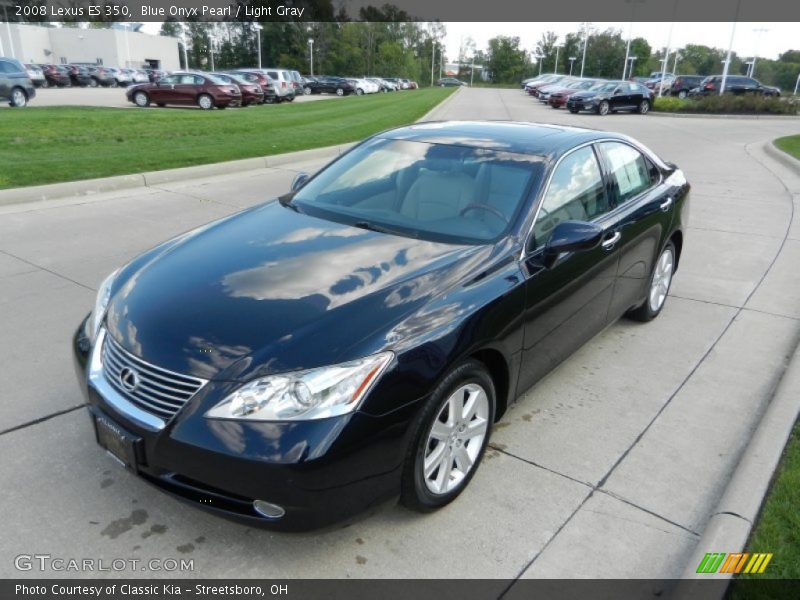Blue Onyx Pearl / Light Gray 2008 Lexus ES 350