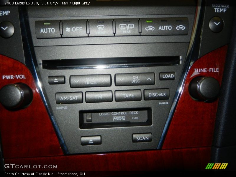 Blue Onyx Pearl / Light Gray 2008 Lexus ES 350