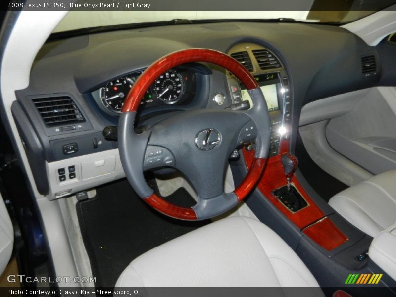 Blue Onyx Pearl / Light Gray 2008 Lexus ES 350