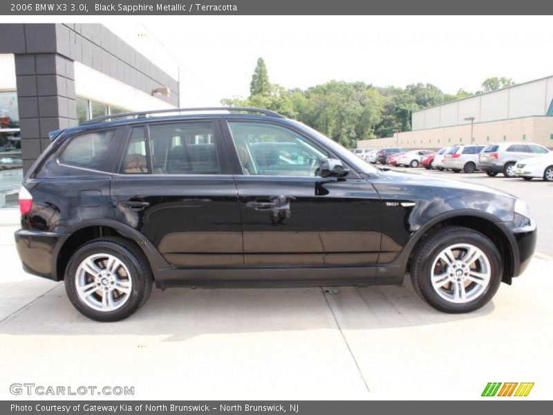Black Sapphire Metallic / Terracotta 2006 BMW X3 3.0i