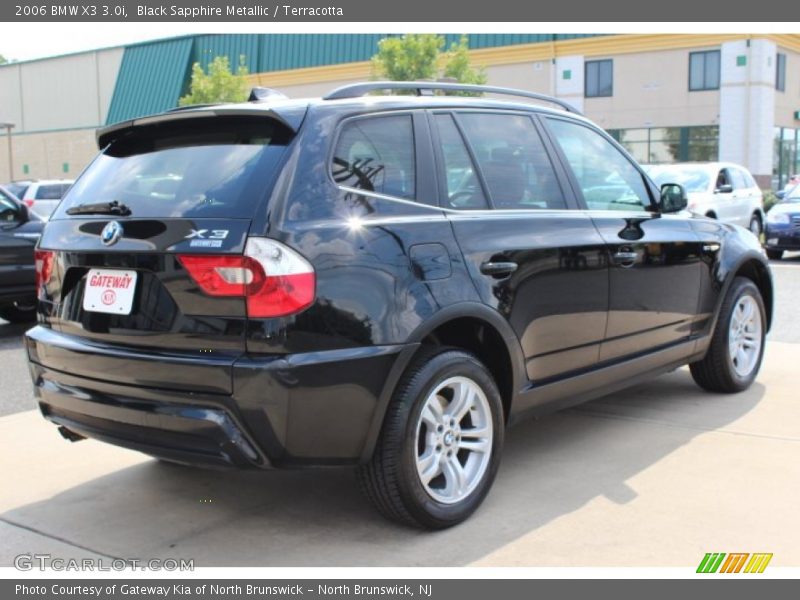 Black Sapphire Metallic / Terracotta 2006 BMW X3 3.0i