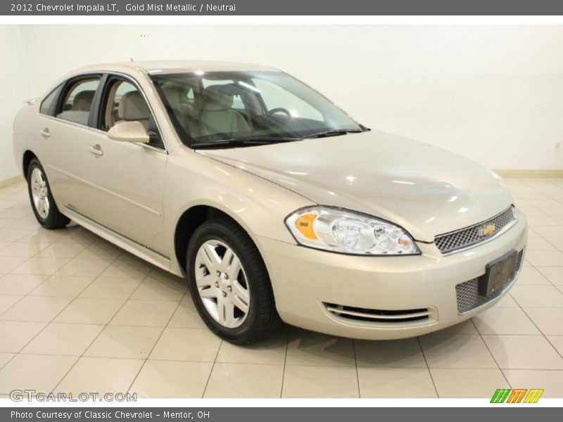 Gold Mist Metallic / Neutral 2012 Chevrolet Impala LT