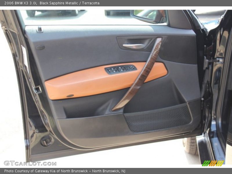 Black Sapphire Metallic / Terracotta 2006 BMW X3 3.0i