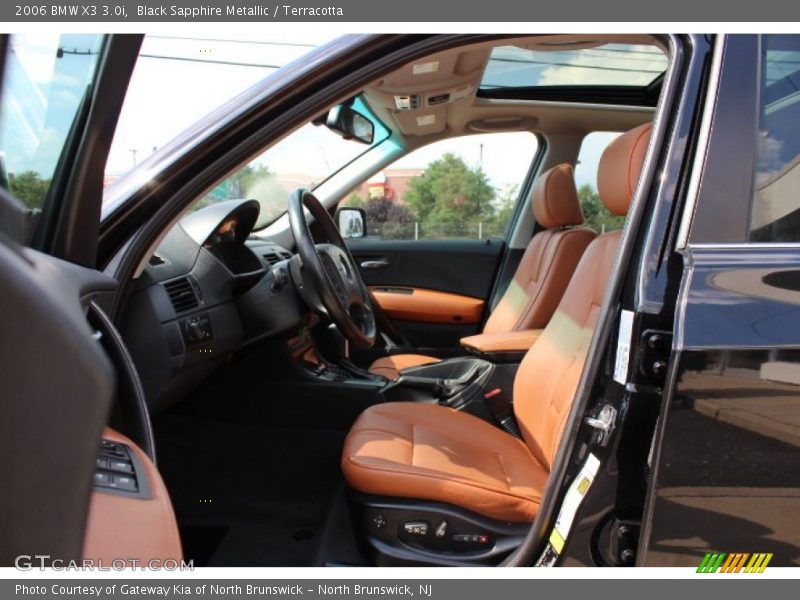 Black Sapphire Metallic / Terracotta 2006 BMW X3 3.0i