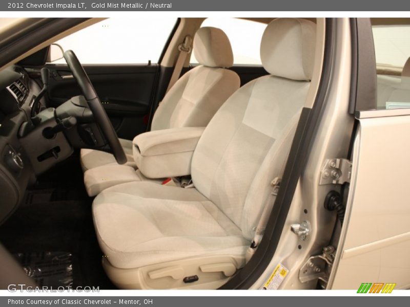 Gold Mist Metallic / Neutral 2012 Chevrolet Impala LT