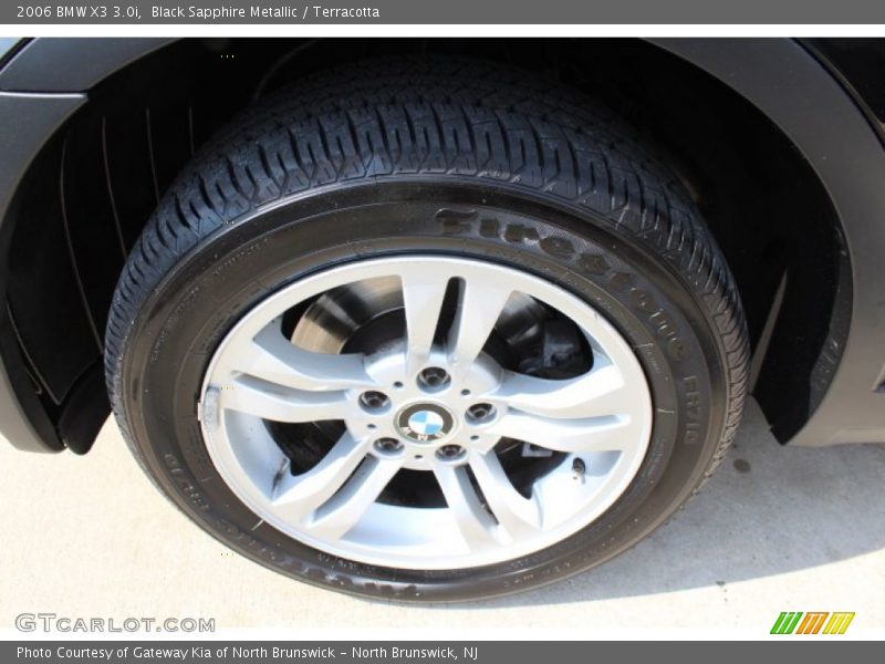 Black Sapphire Metallic / Terracotta 2006 BMW X3 3.0i